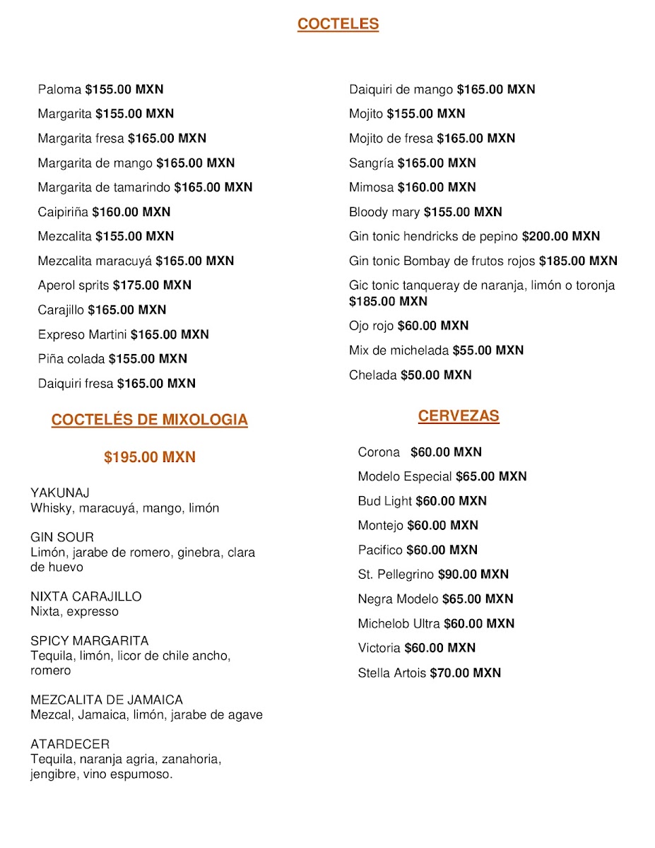 Yakunaj Cocina Mexicana Menu - Image 4